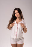 Pijama Alondra Cotton- Short -Camisa-con-Botones