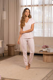 Pijama Amaranda moños Rosa pastel- Pantalón+ Camiseta