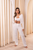 Pijama Trio Gabi-pantalon-top-blusa