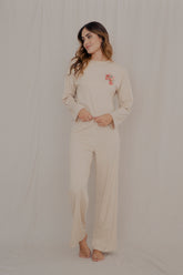 Conjunto Karoi Nude - pantalón+camisa manga larga