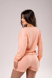 Pijama mujer París mandarina, set moderno para dormir con excelente ajuste