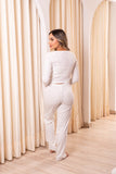 Pijama Trio Gabi-pantalon-top-blusa