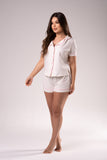 Pijama Alondra Cotton- Short -Camisa-con-Botones