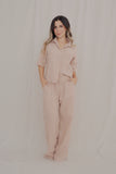 Conjunto Filipina Beige- pantalón+camisa manga larga