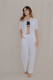 Conjunto Filipina Blanco + pantalón+camisa manga larga