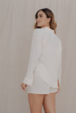 Conjunto Ivy Hueso+ pantalón+camisa manga larga