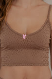 Conjunto Miel Mocca- Croptop + pantalón