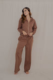 Conjunto Renacer Chocolate- Jogger + zipper hoddie
