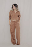 Conjunto Renacer Chocolate- Jogger + zipper hoddie