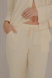 Conjunto Rosé amarillo+ pantalón+camisa manga larga