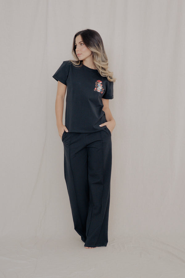 Conjunto Urban Chic Negro-Pantalón + camisa