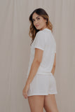 Conjunto Zafir Blanco - short - camisa