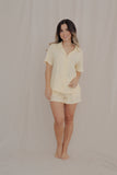 Conjunto Zafir Amarillo - short - camisa