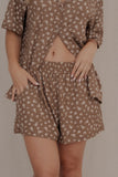 Conjunto Zafir Mocca - short - camisa