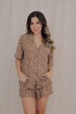 Conjunto Zafir Mocca - short - camisa