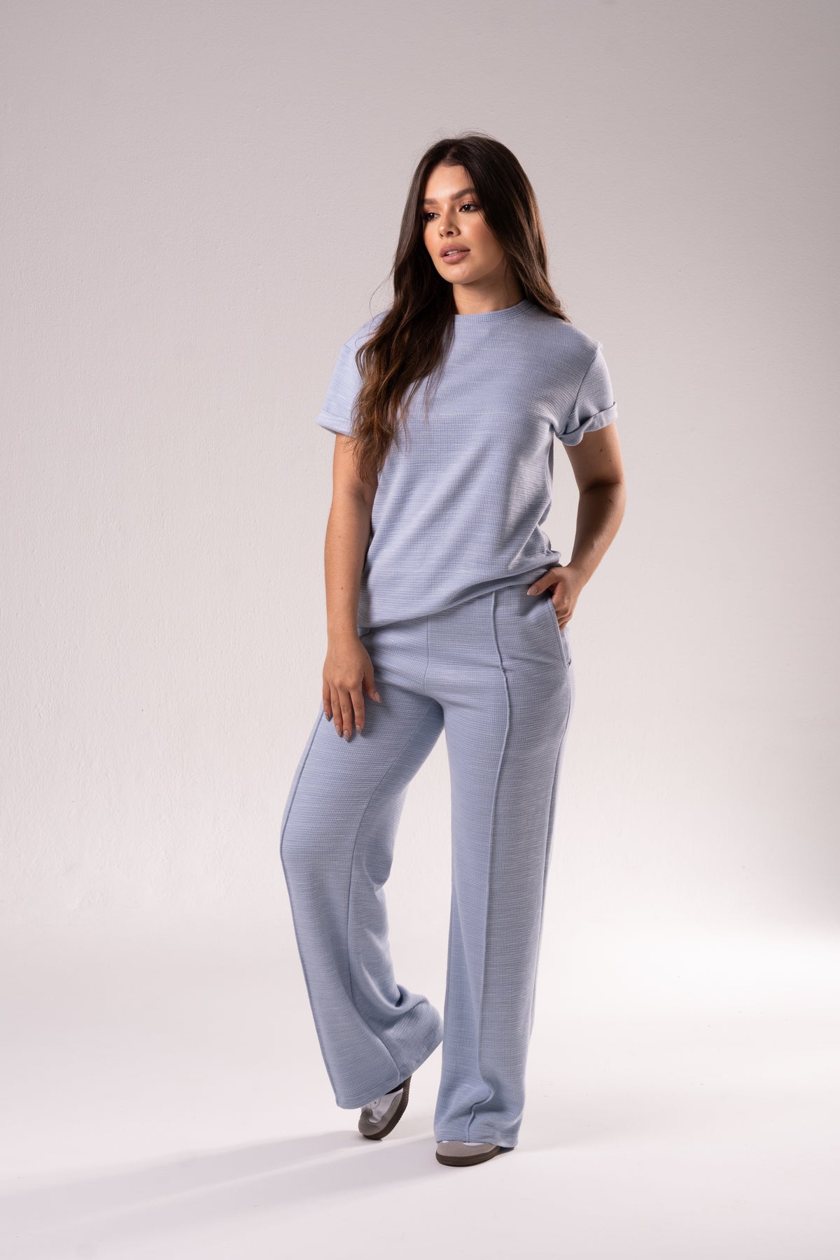 Conjunto Urban Chic Texturizado_Pantalon-Camiseta